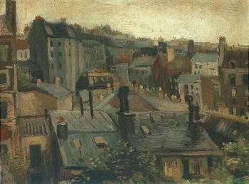 文森特 威廉 梵高 巴黎的屋頂景觀
